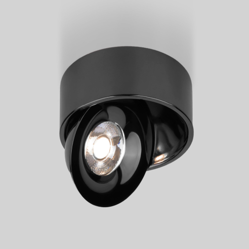 Купить Накладной светодиодный светильник Glide черный жемчуг 25100/LED