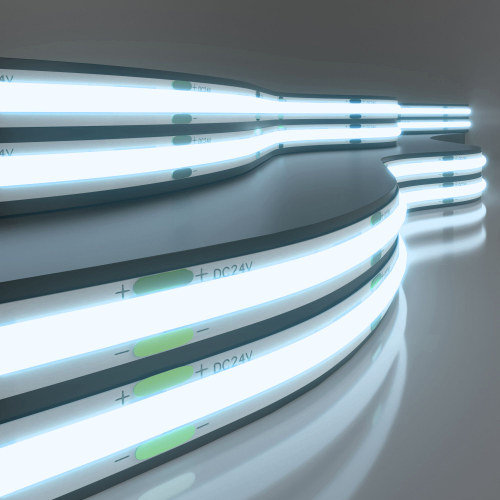 Купить Светодиодная лента 24 В 11 Вт/м 352 Led/м COB IP20, холодный белый 6500K, 5 м Лента светодиодная 24V 11W 352Led COB IP20 холодный белый, 5м