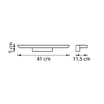 201067 Бра NOCE LED 16W 1150LM ЧЕРНЫЙ 3000/4000/6000K