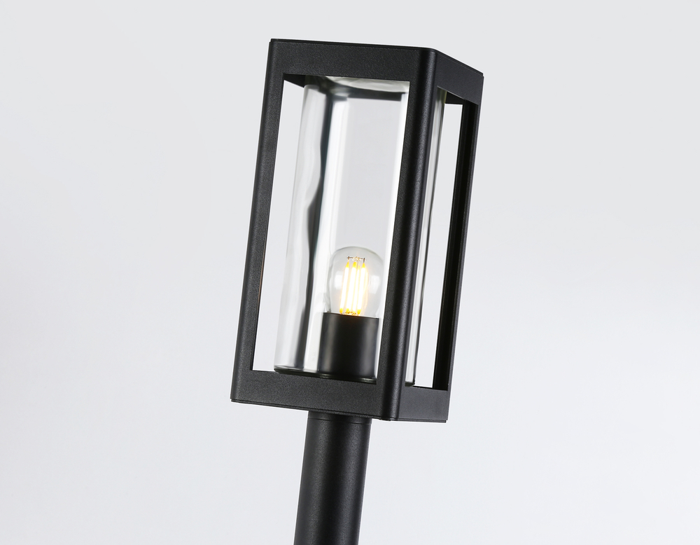 ST2425 BK/CL черный/прозрачный IP54 E27 max 40W 110*110*1000