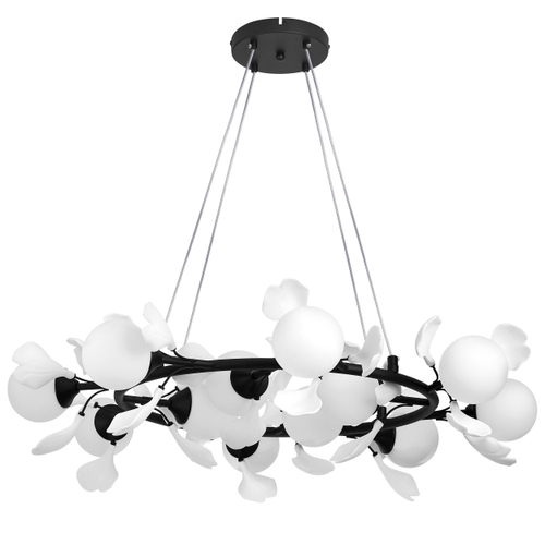 Купить 799127 Люстра CERAMO BW 12х6W(led) G9 ЧЕРНЫЙ/БЕЛЫЙ