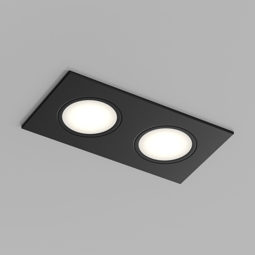 Купить Встраиваемый влагозащищенный светильник PORT, 2?15 Вт макс., LED, GU5.3, IP65, корпус из полимера, цвет чёрный