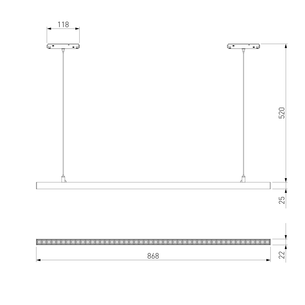 Slim Magnetic Трековый светильник 36W 4000K Vilo чёрный 85107/01 85107/01