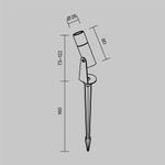 Ландшафтный светильник Outdoor O050FL-L2GF3K