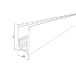 Slim Magnetic Шинопровод накладной черный (2 м) 85084/00 85084/00