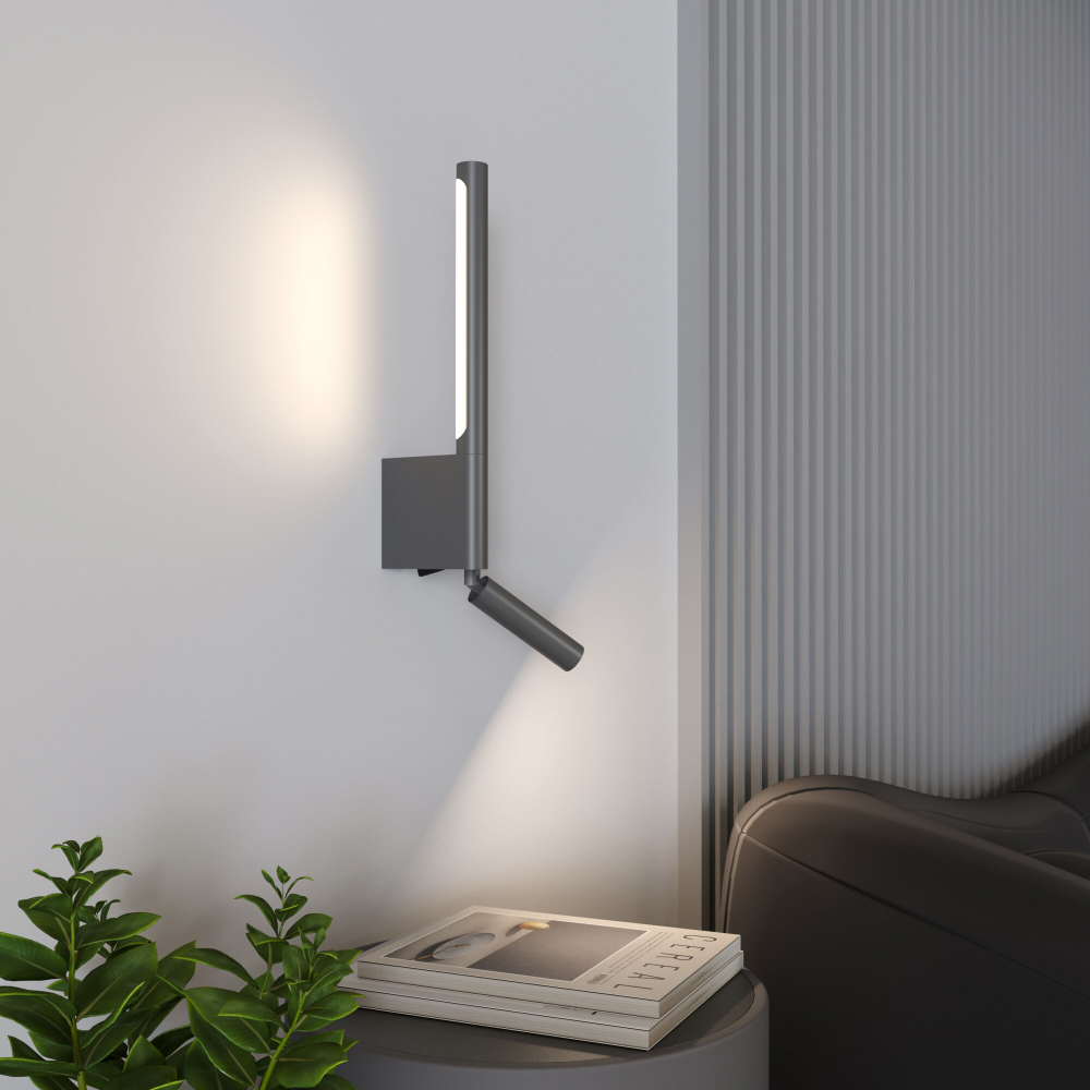 Светильник настенный светодиодный Sarca LED графит 4000К 40111/LED графит