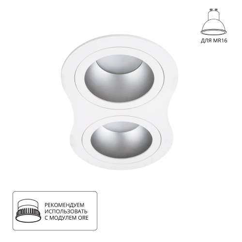 Купить Точечный встраиваемый светильник Arte Lamp ALKES A2161PL-2WH