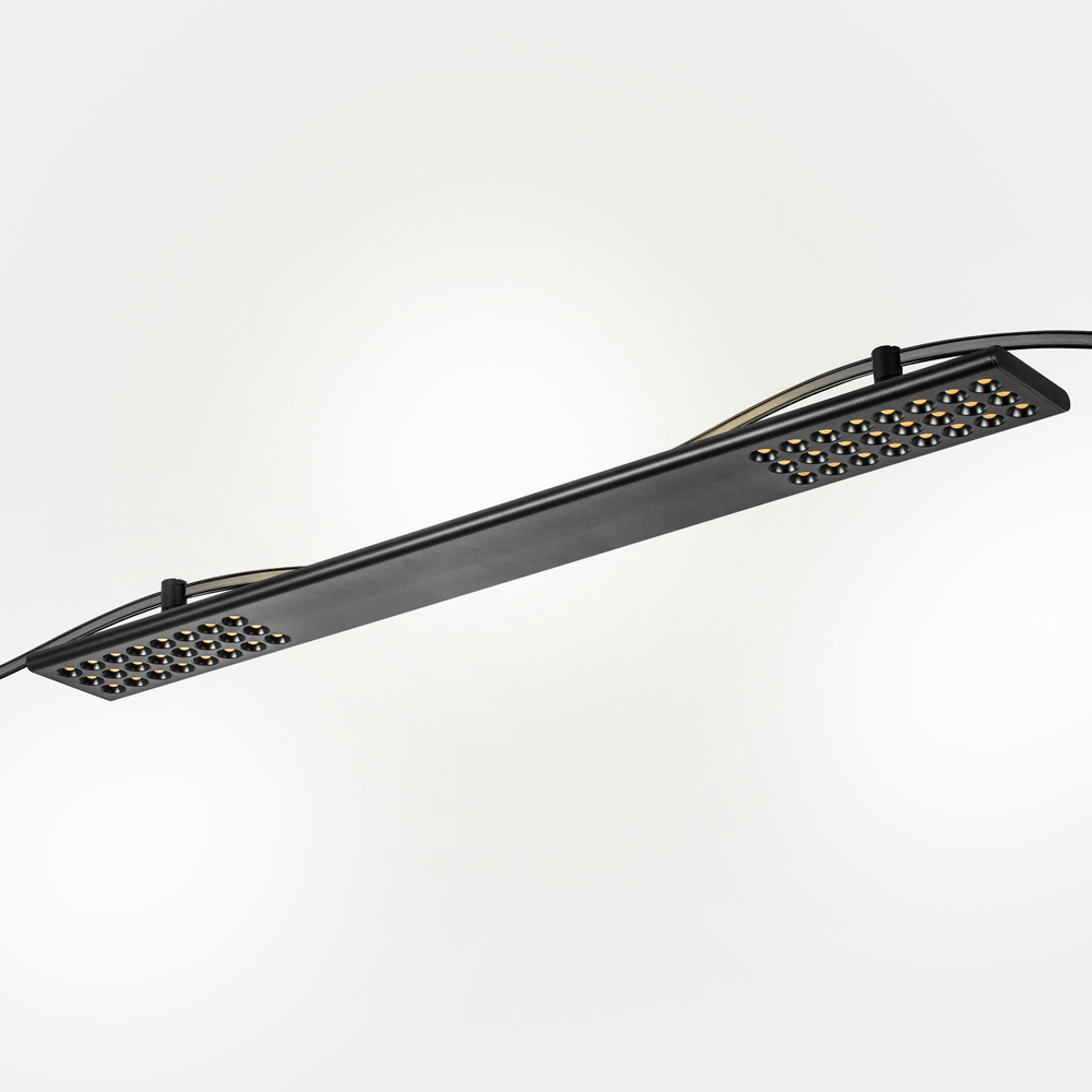 267937 Светильник 48V д/1-фазн трека DUE LED 2х24W+15W 2900LM 90G ЧЕРНЫЙ 3000K IP20