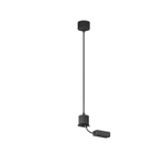TR2124-BK Подвод питания для подвесного монтажа трека SMART BASE, АС 220-240V, IP20, 5м, черный, алюминий
