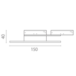 236137 Светильник отраженного света 24V LINEA LED 5W 65LM 200G ЧЕРНЫЙ 3000K