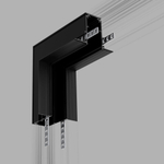 Slim Magnetic Коннектор угловой внутренний для встраиваемого шинопровода черный 85093/00 85093/00