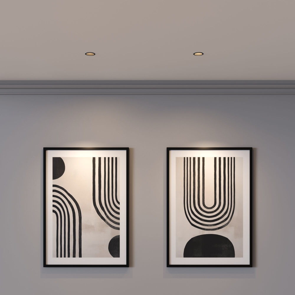 Светильник встраиваемый Side GU10 черный 25059/01