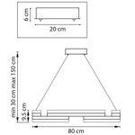 736333 Люстра ROTONDA 70W LED 3805LM 120G ЗОЛОТО 3000K