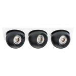 i536727272 Светильник INTERO LED 9W*3 850LM*3 24G БЕЛЫЙ/ЧЕРНЫЙ 3000K (217536+217072+217072+217072)