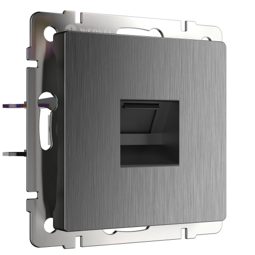 Купить Розетка Ethernet RJ-45 (графит рифленый) W1181004
