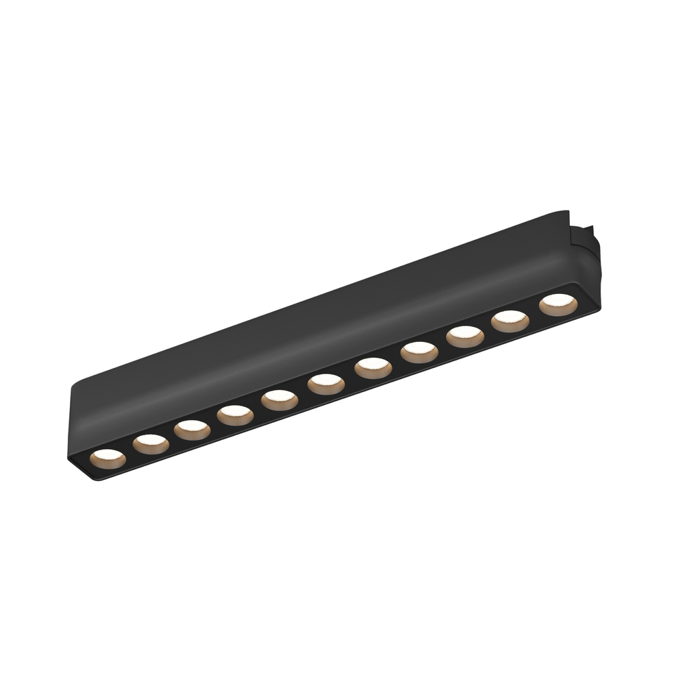 DK5305-BK Светильник для трека Air, серия Grill 3000 со светодиодом, L230*W26*H36мм, 48V DC, 12W, RA?90, 36°, 3000K, IP20, черный, алюминий