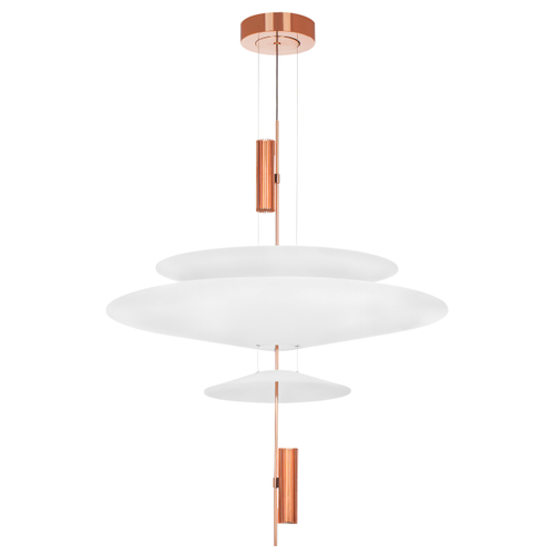 Купить 814532  2КОР! Люстра VIOLA LED 3x6W 560LM РОЗОВОЕ ЗОЛОТО/БЕЛЫЙ 3000K