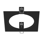 217817 Рамка INTERO 111 QUADRO ЧЕРНЫЙ