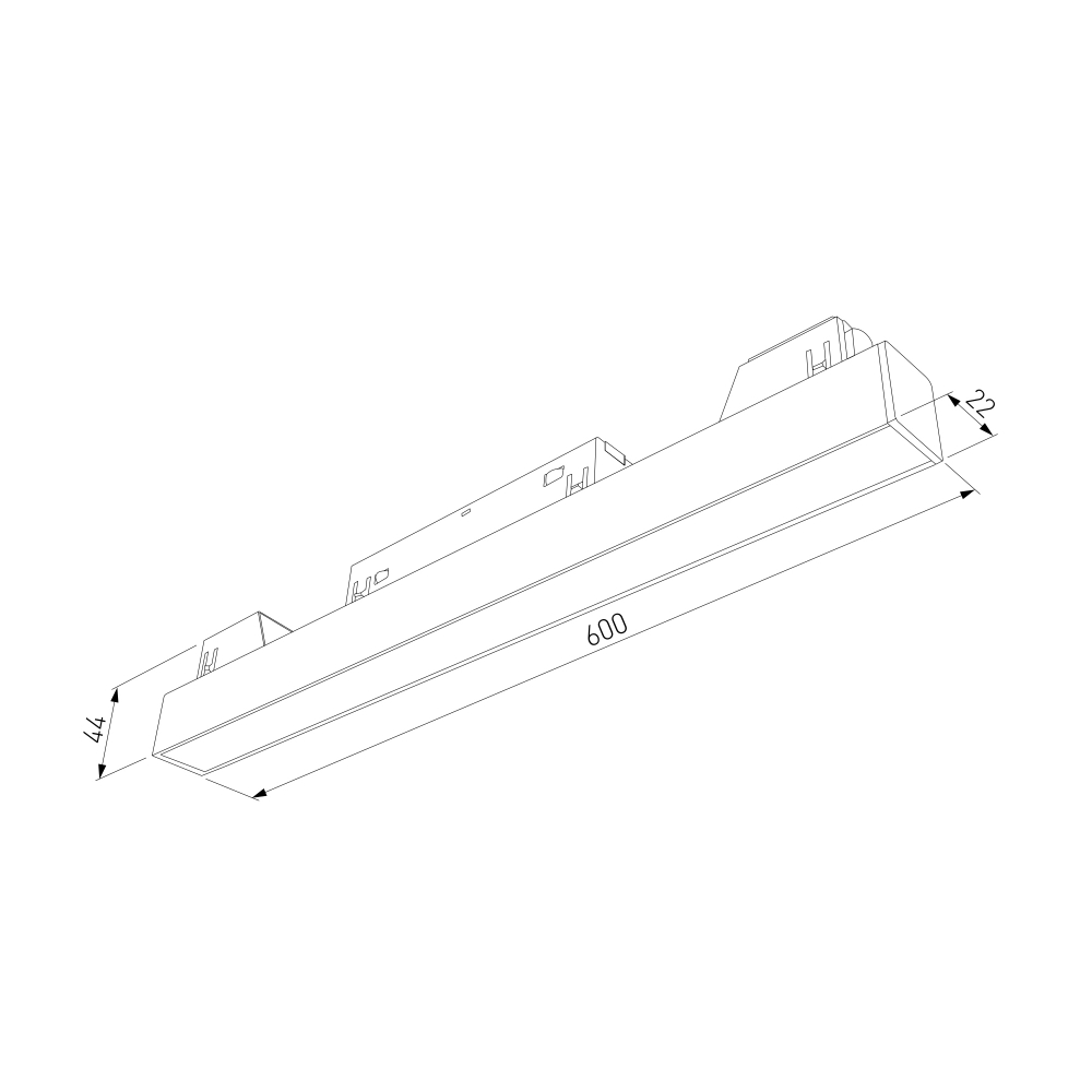 Slim Magnetic L02 Трековый светильник 20W 4200K черный 85002/01 85002/01
