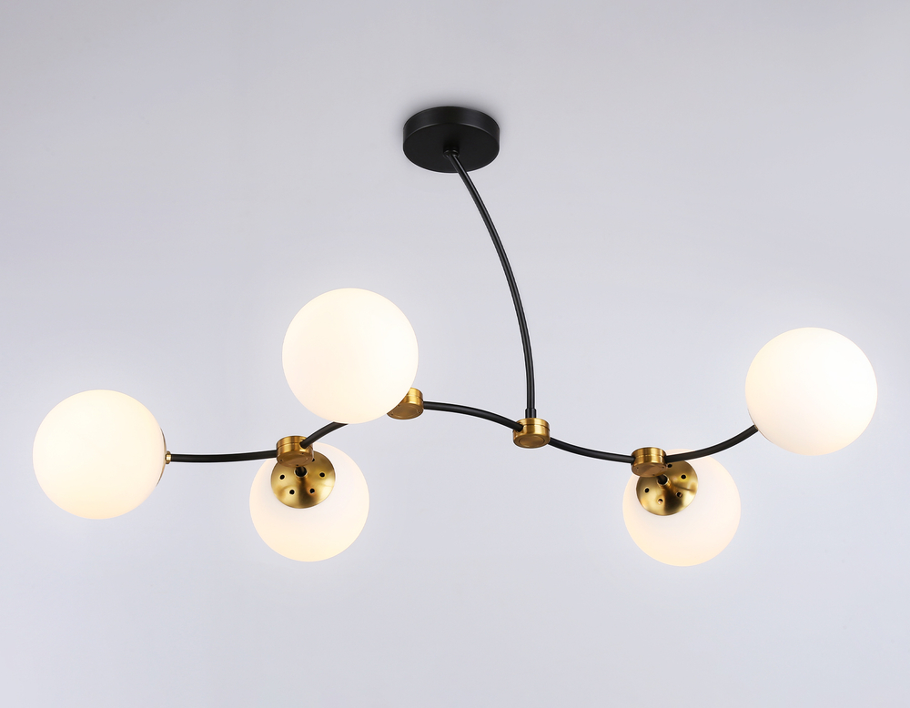 TR2548/5 BK/SB черный/бронза E27/5 max 60W 950*600*450