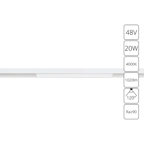 Купить Магнитный трековый светильник Arte Lamp LINEA A4663PL-1WH