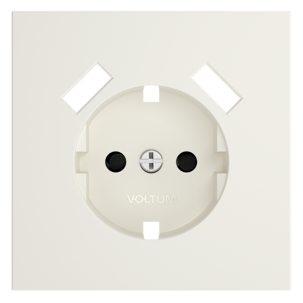 Накладка для розетки с заземлением и защитными шторками, с USB A+A, S70 (хлопок)