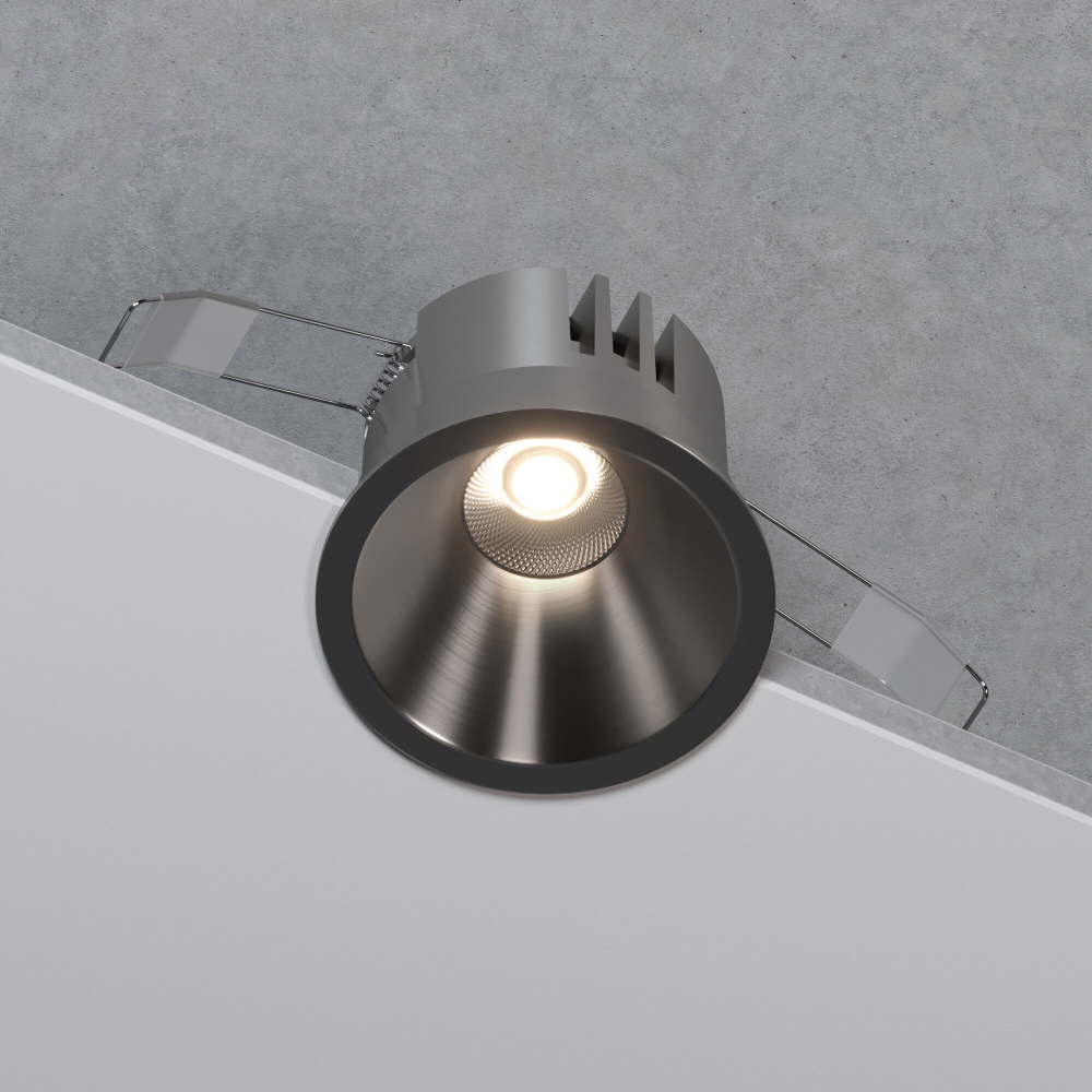 Светильник встраиваемый светодиодный Forte 15W 4000K титан 25071/LED