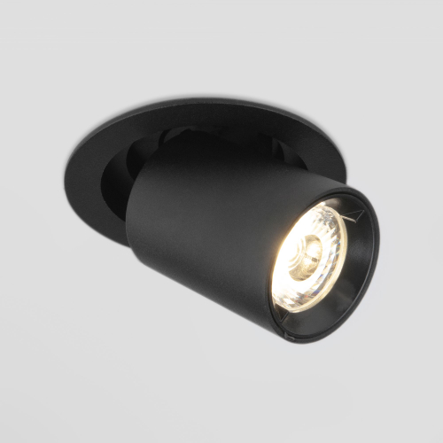 Купить Встраиваемый точечный светодиодный светильник 9917 LED 10W 4200K черный матовый