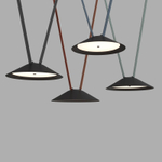 DK5664-BK Cветильник для трека-ремня Belty Smart, серия Flow, со светодиодом, D300*H71мм, 48V DC, 20W, RA90, 120°, 2700-6500K, IP20, черный, алюминий