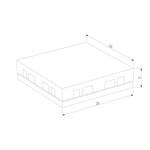 Четырёхсторонний соединитель для накладного шинопровода Flat Magnetic 85003/00