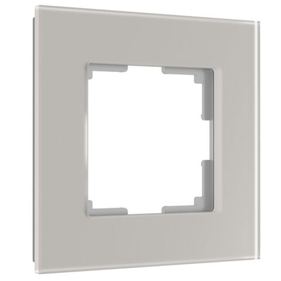 Рамка из стекла на 1 пост Senso дымчатый soft-touch W0013117