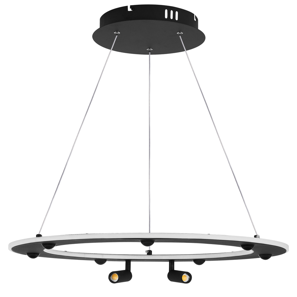 740467 Люстра DIVE LED 90W 4900LM G ЧЕРНЫЙ 3000-6000К