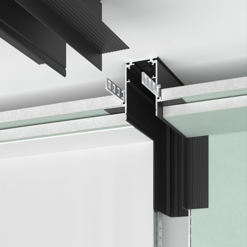 Купить Slim Magnetic Коннектор угловой внутренний для встраиваемого шинопровода под ГКЛ 9,5мм черный 85213/00 85213/00