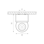 i07206 Светильник INTERO LED 9W 850LM 24G ЧЕРНЫЙ/БЕЛЫЙ 3000K (217072+521706)