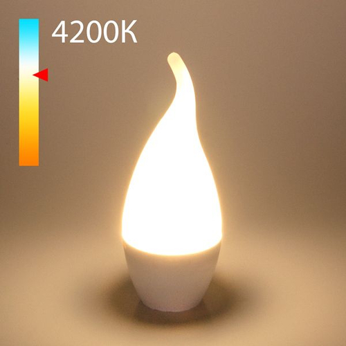 Купить Светодиодная лампа "Свеча на ветру" CA37 8W 4200K E14 BLE1432
