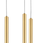 L5T747433 Люстра TUBO LED 25W 1500LM 25G ЗОЛОТО 3000K (574723+747433 (5шт)