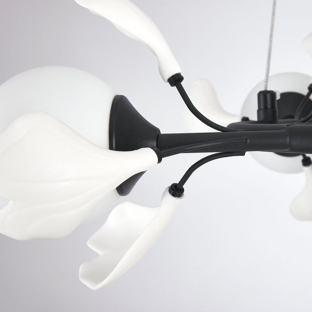 799067 Люстра CERAMO BW 6х6W(led) G9 ЧЕРНЫЙ/БЕЛЫЙ