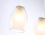 TR3536/3 WH/CL/FR белый/прозрачный/белый матовый E27*3 max 40W 640*120*820