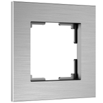Рамка из металла на 1 пост АluMax алюминий W0013506