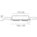 011612 Светильник SINGO X2 MR16/HP16 БЕЛЫЙ