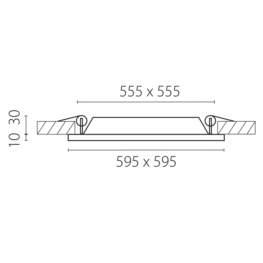 224364 Светильник ZOCCO QUA LED 40W 3600LM 4000K