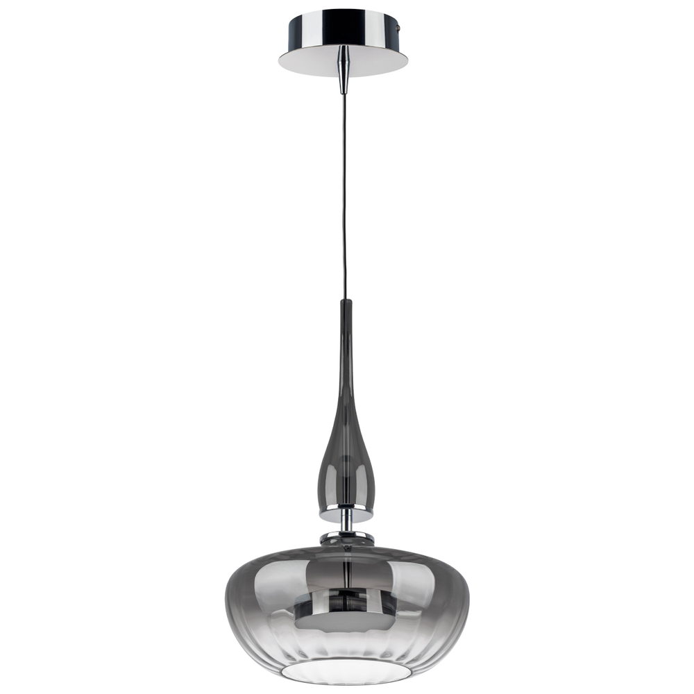 804401 Люстра ASTRA LED 12W 580LM ХРОМ/ДЫМЧАТЫЙ 3000K