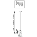 796114 Люстра CARAMELLO LED 6W 110LM КОФЕЙНЫЙ/ЗЕЛЕНЫЙ 3000K