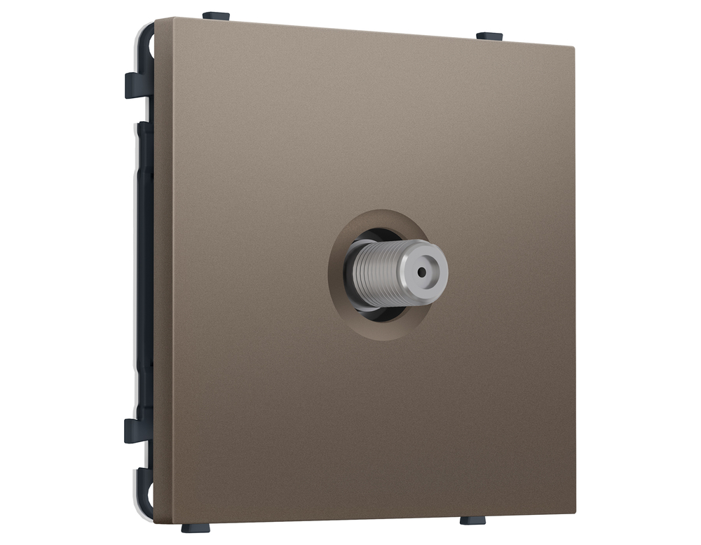MS643050 Комплект механизма TV розетки SAT SIGMA Темная бронза матовый 5-2400MHz 3.5dB QUANT PRO (SP6430, PR215)