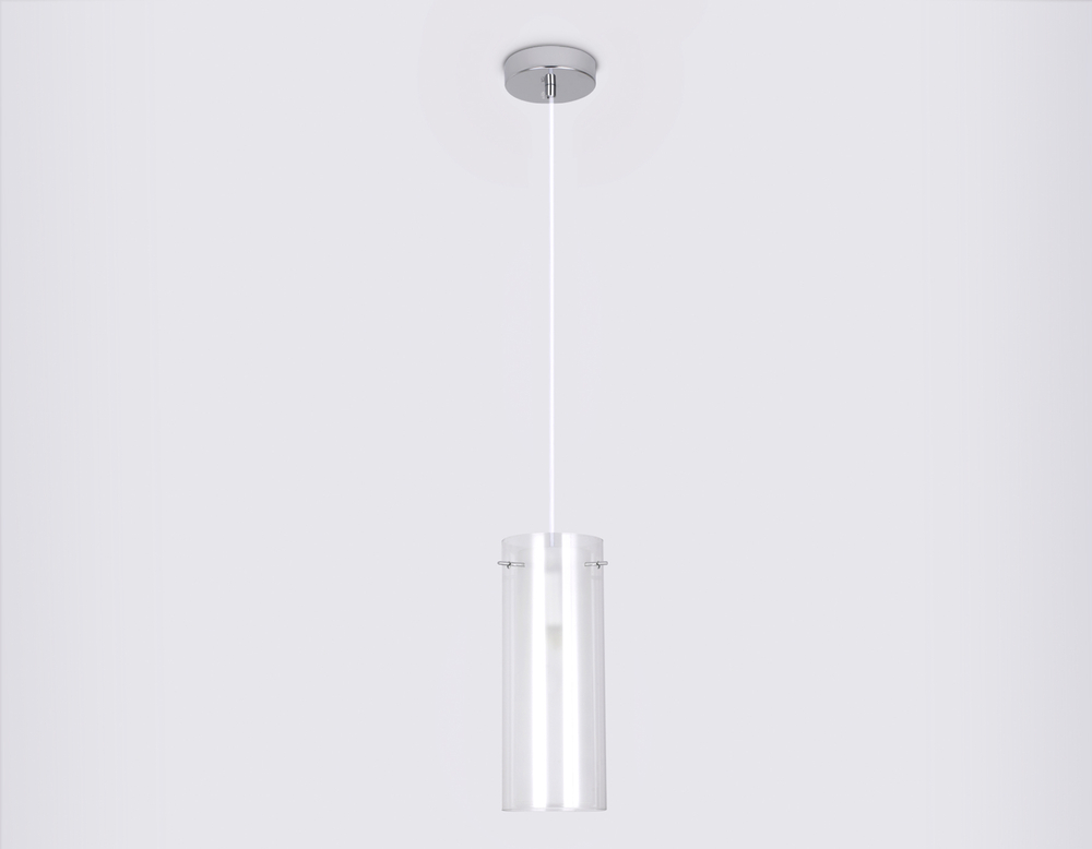 TR3672 CH/CL/FR хром/прозрачный/белый матовый E14 max 40W D110*1000