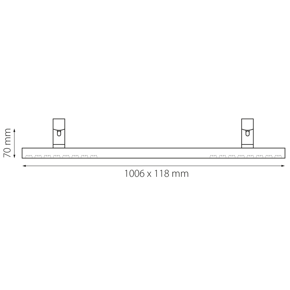 267737 Светильник 48V д/1-фазн трека DUE LED 2х24W 2900LM 90G ЧЕРНЫЙ 3000K IP20