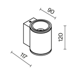 Уличный настенный светильник Outdoor O303WL-L5W3K