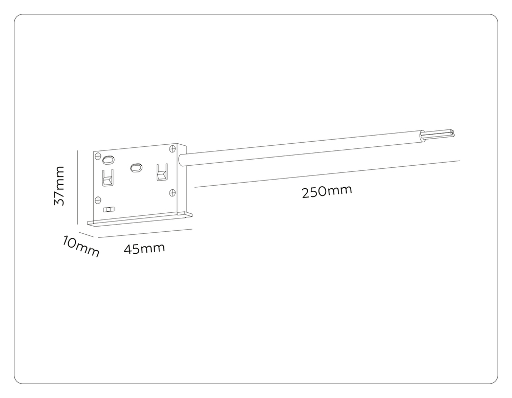 GL2024 WH белый IP20 48V 50*10*37