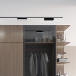 DK5333-BK Светильник для трека Air, серия Linear 4000 со светодиодом, L230*W26*H60мм, 48V DC, 9W, RA?90, 120°, 4000K, IP20, черный, алюминий