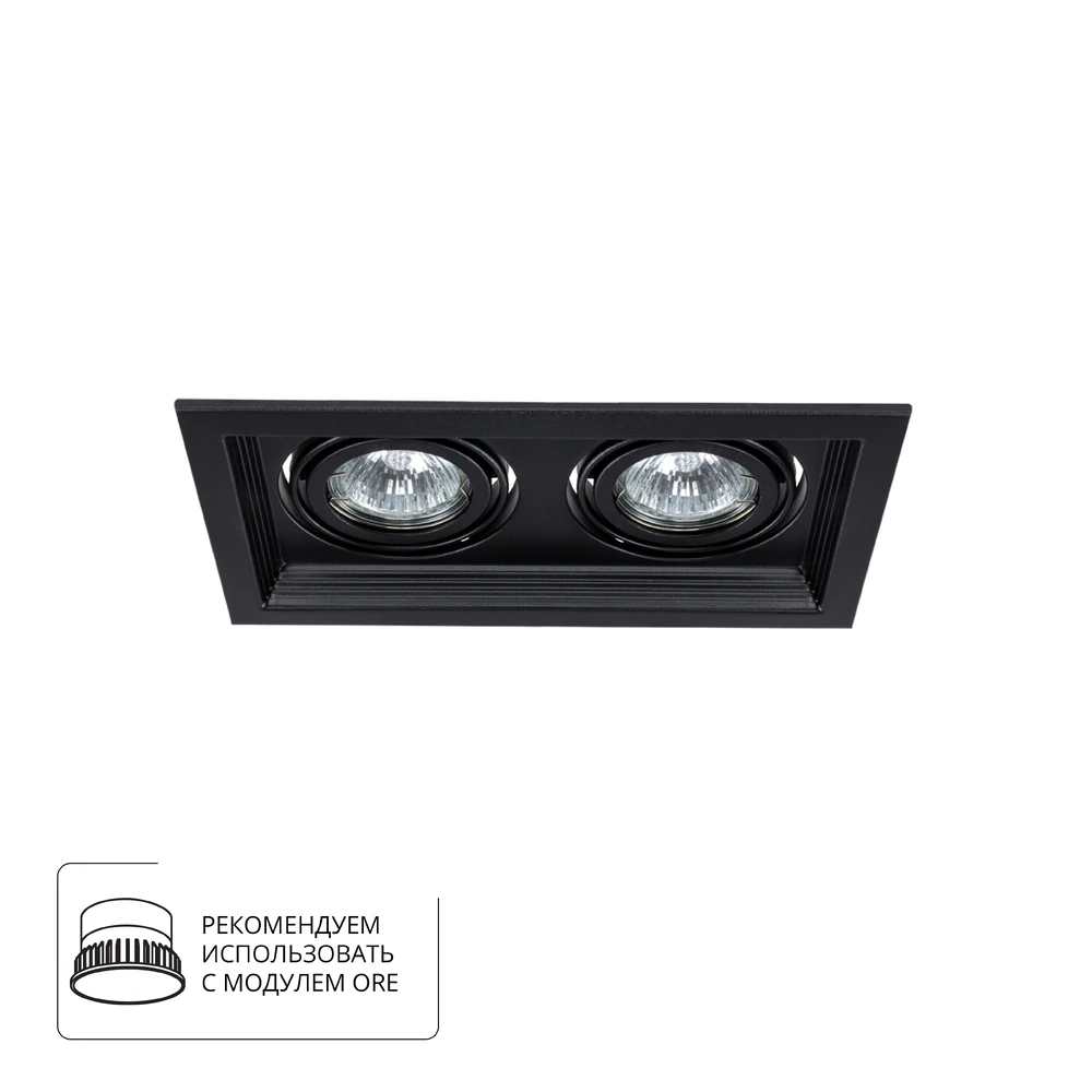 Точечный встраиваемый светильник Arte Lamp CANIS A6661PL-2BK